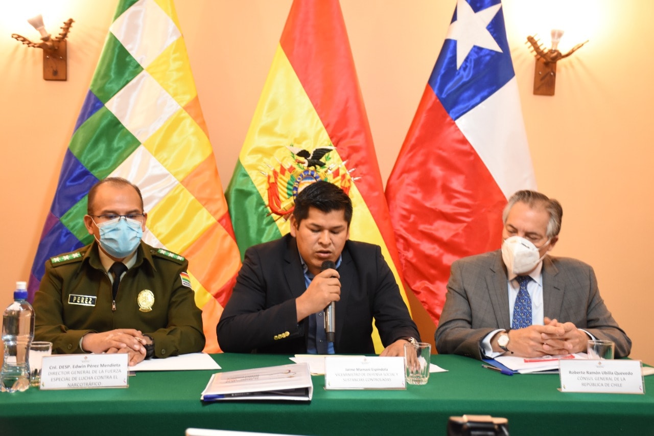 Bolivia y Chile refuerzan acciones de lucha conjunta contra el narcotráfico