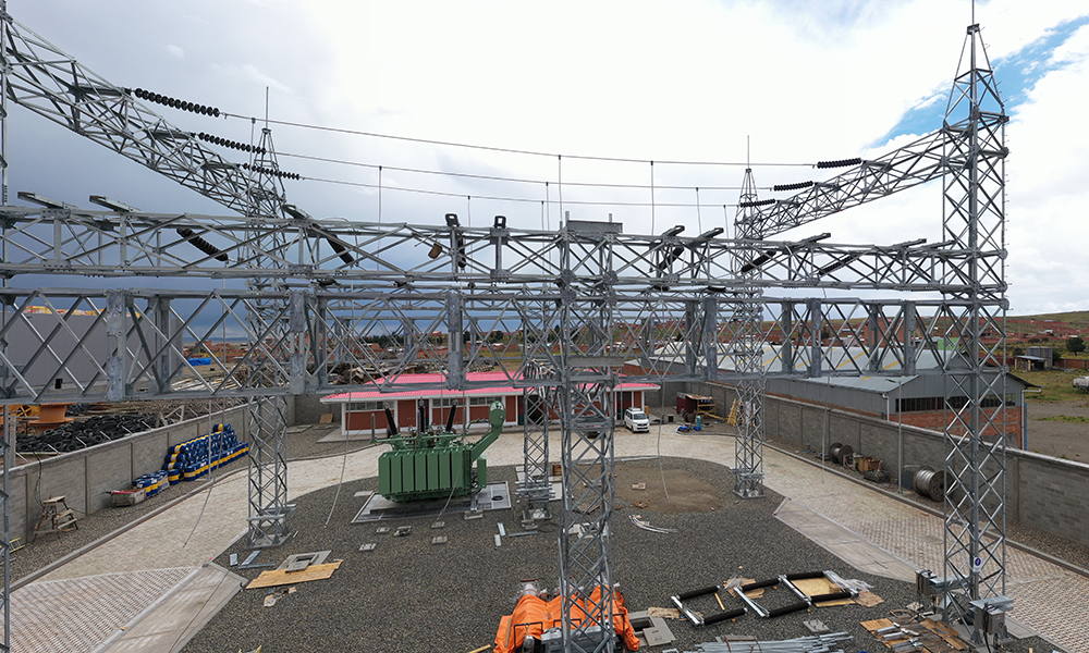 Avanza la construcción de la nueva subestación Viliroco en Viacha