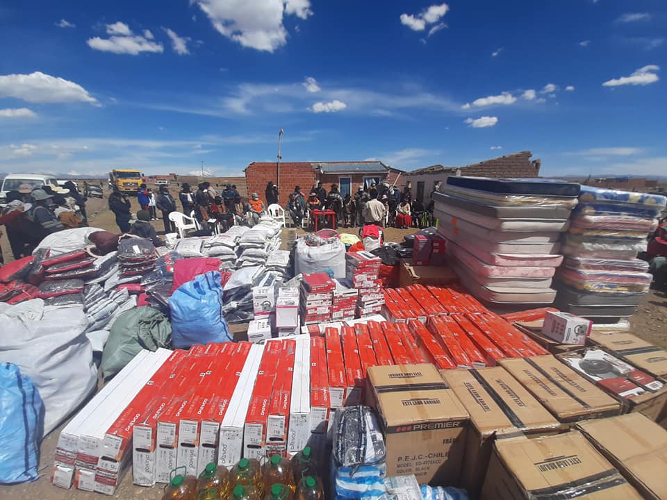 Defensa Civil entrega ayuda humanitaria a afectados por tornado en Laja