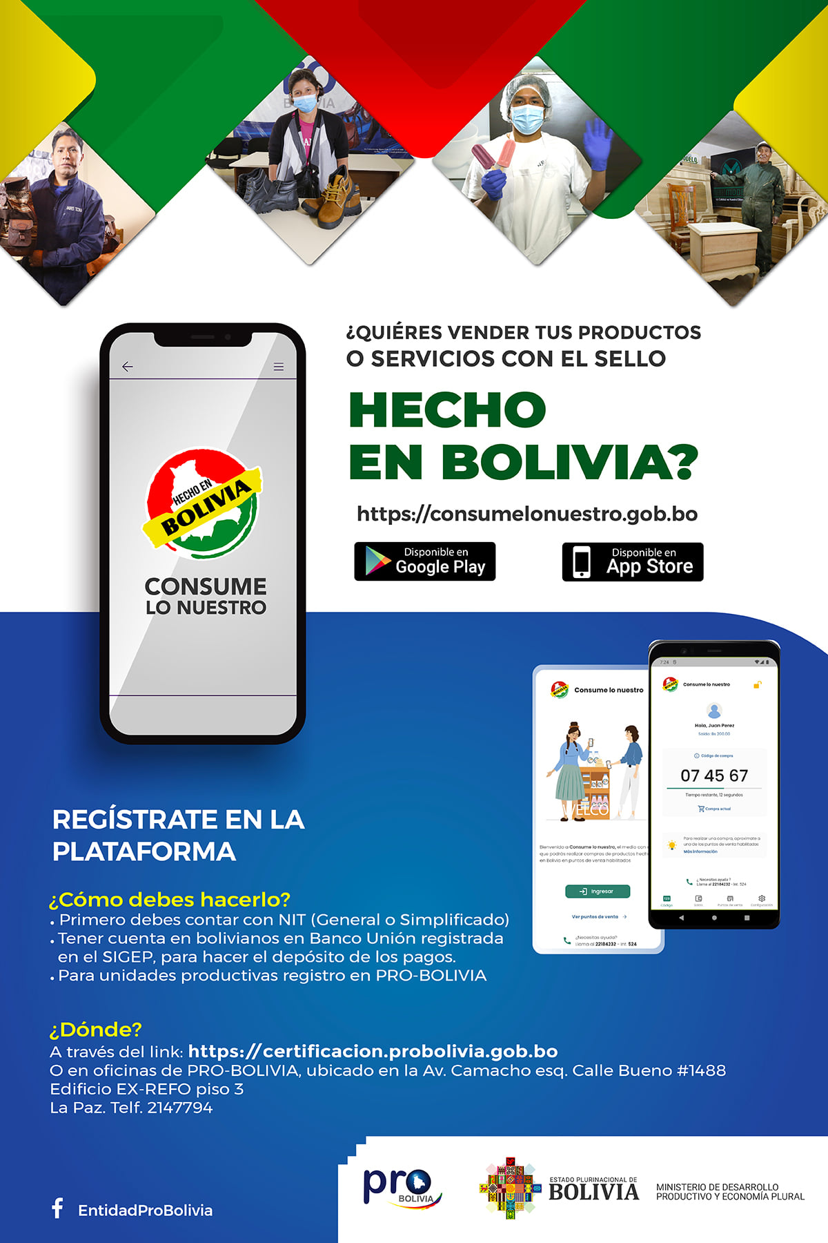 Aplicación “Consume lo Nuestro” mueve Bs 27 millones por mes en la economía nacional