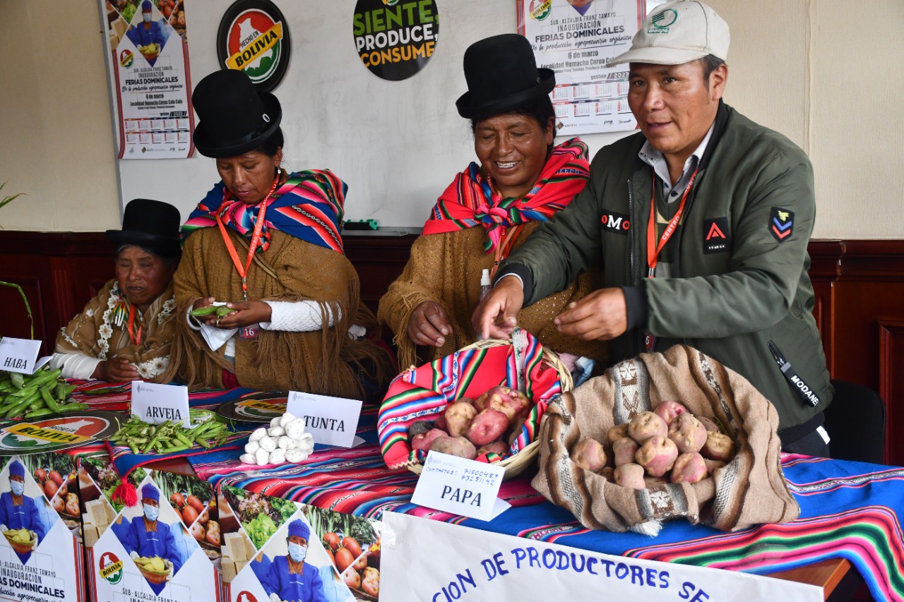 Cantón Franz Tamayo alista las “Ferias Dominicales de Producción Agropecuaria Orgánica”
