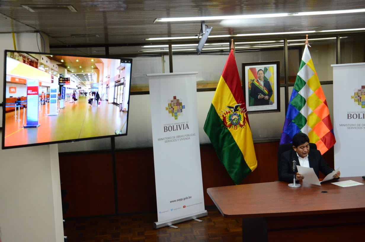 Ministro Montaño: Transporte aéreo reporta pérdida de más de Bs 2,2 millones a causa del paro “ilegal y político”