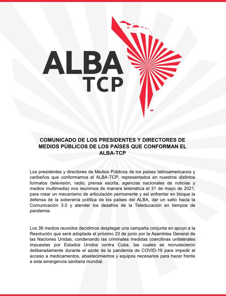 ALBA TCP exige a Estados levantamiento de medidas coercitivas unilaterales durante pandemia por el COVID-19