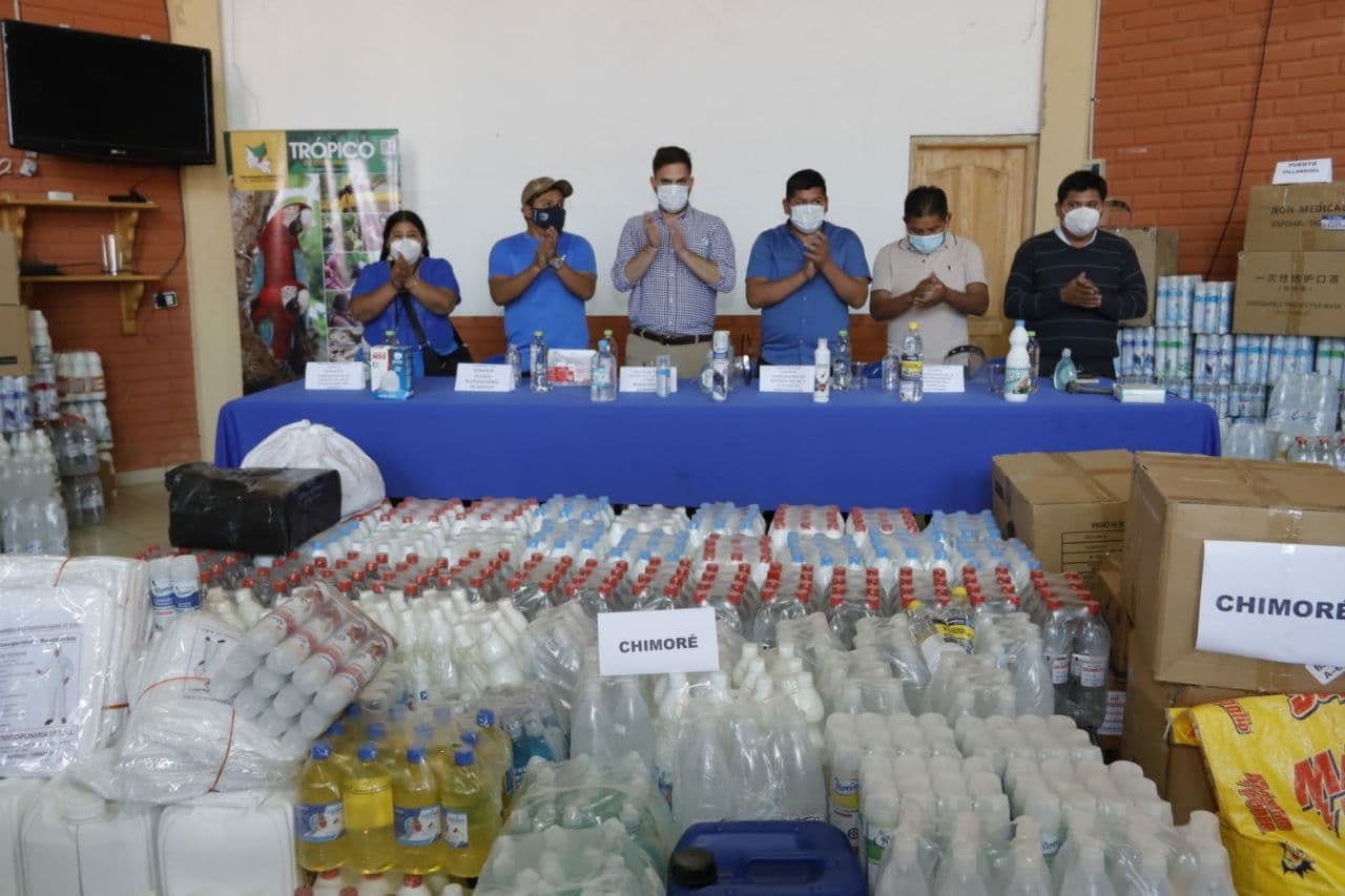 Gobierno entrega más de cinco toneladas de implementos de bioseguridad para el trópico de Cochabamba