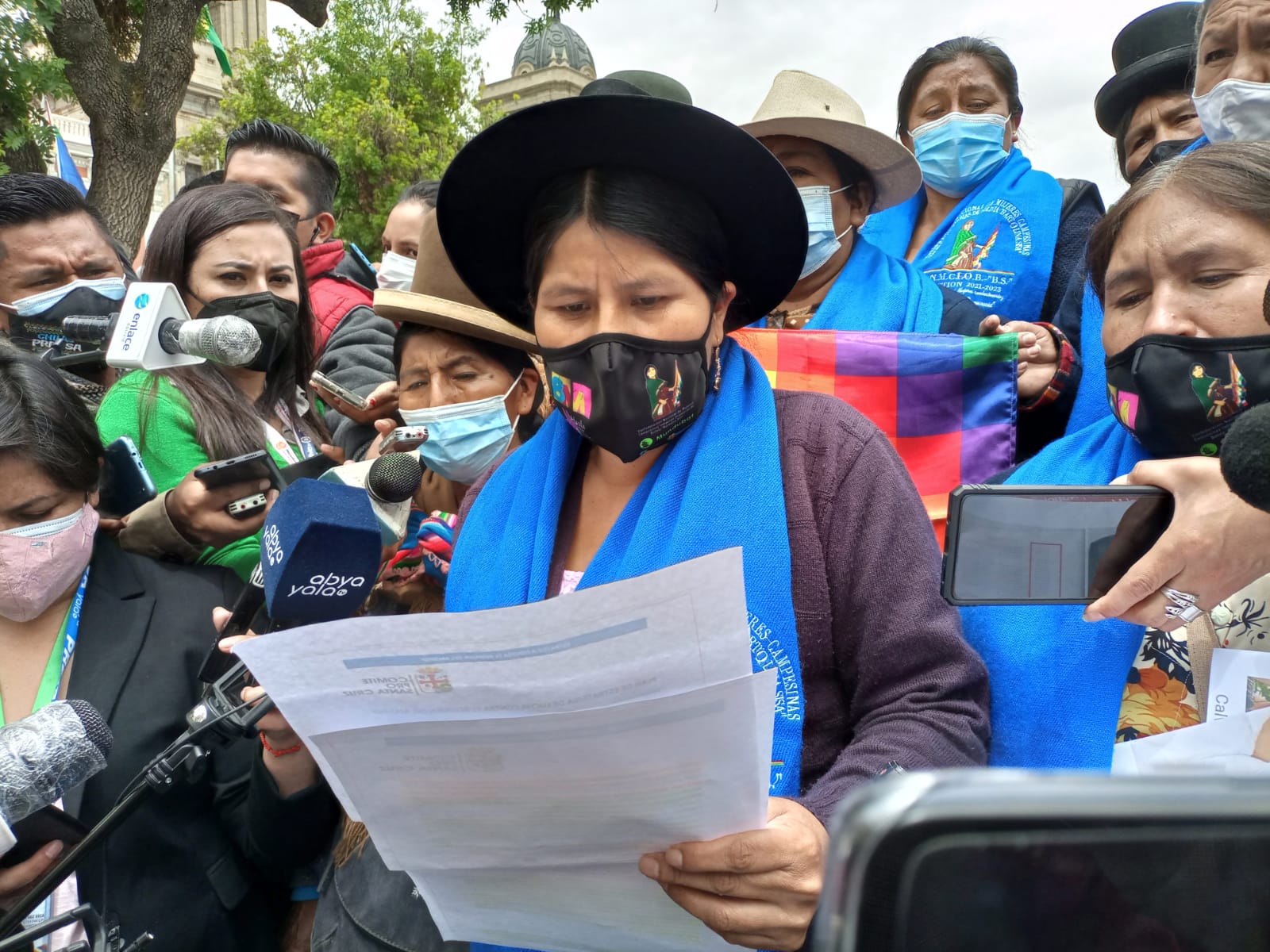 Bartolinas denuncian ejecución de un plan de desestabilización contra el gobierno de Arce