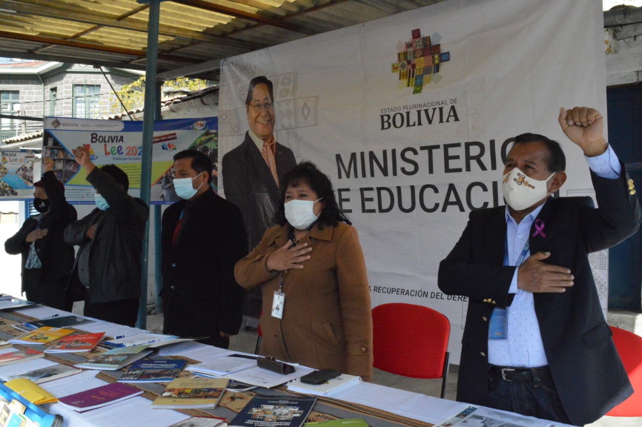 Ministerio de Educación intensifica campaña “Bolivia Lee 2021” y organiza bibliotecas comunitarias