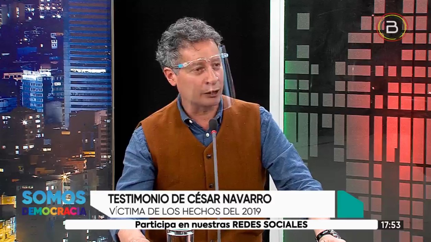 César Navarro: “En noviembre de 2019 fuimos víctimas de actos criminales y delincuenciales”