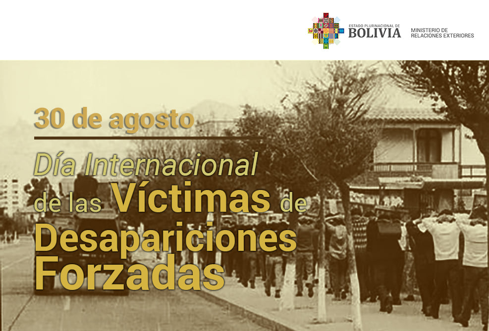 Gobierno ratifica compromiso para esclarecer casos en el Día Internacional de las Víctimas de Desapariciones Forzadas