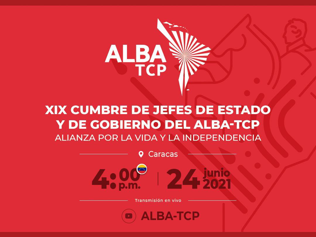 ALBA-TCP realizará la XIX Cumbre de Jefes de Estado este 24 de junio