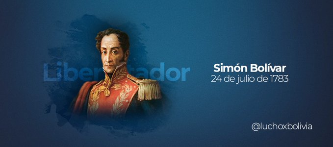 Presidente Arce rinde su homenaje a Simón Bolívar en el día de su natalicio