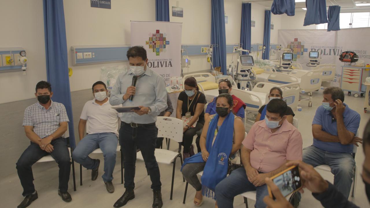 Hospital de Cobija recibe del Gobierno equipos para unidades de terapia intensiva