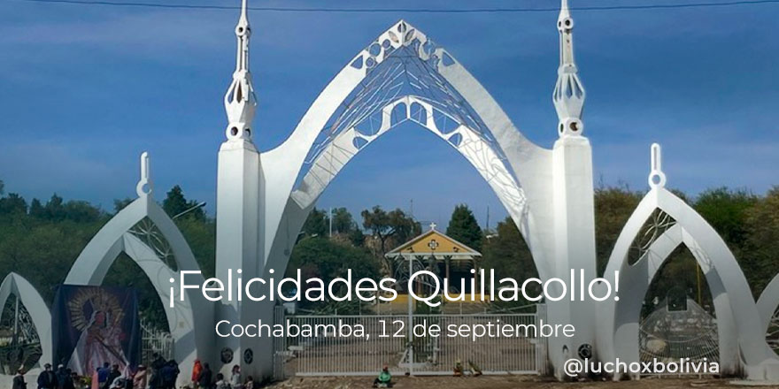 Presidente Arce saluda a Quillacollo en su 116 aniversario