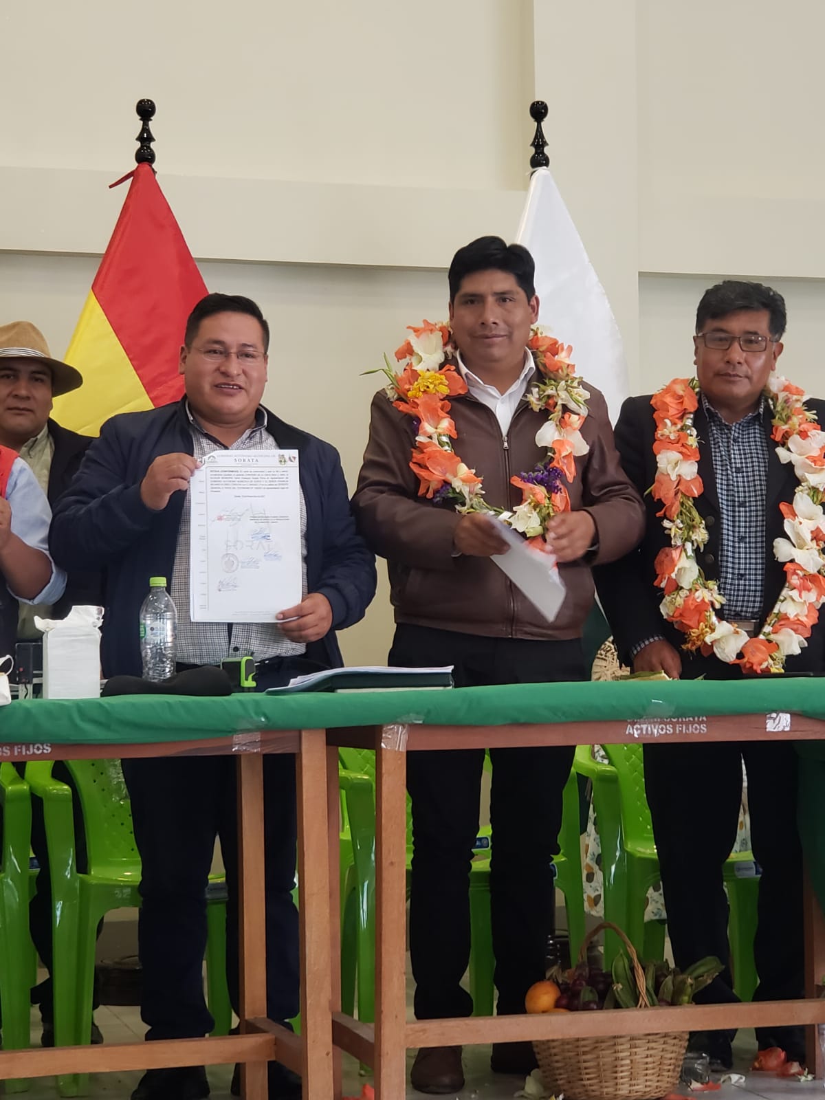 Emapa suscribe convenio con el municipal de Sorata para proveer la canasta escolar