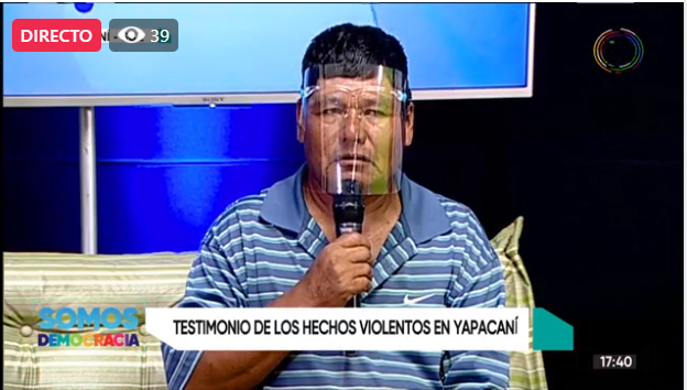 Natalio Reyes recuerda que las movilizaciones del 2019 en Yapacaní fueron reprimidas con helicópteros y tanquetas