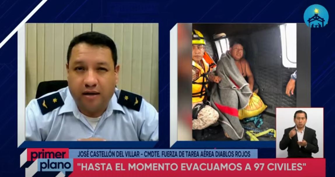 Reporte de la FAB: Llegan a 97 las personas evacuadas vía aérea tras las inundaciones en el oriente