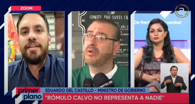 Ministro de Gobierno critica “visión patronal” del presidente del Comité Cívico Pro Santa Cruz