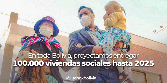 Confirman inversión de Bs 5.000 millones para la construcción de 100.000 viviendas sociales en el próximo quinquenio