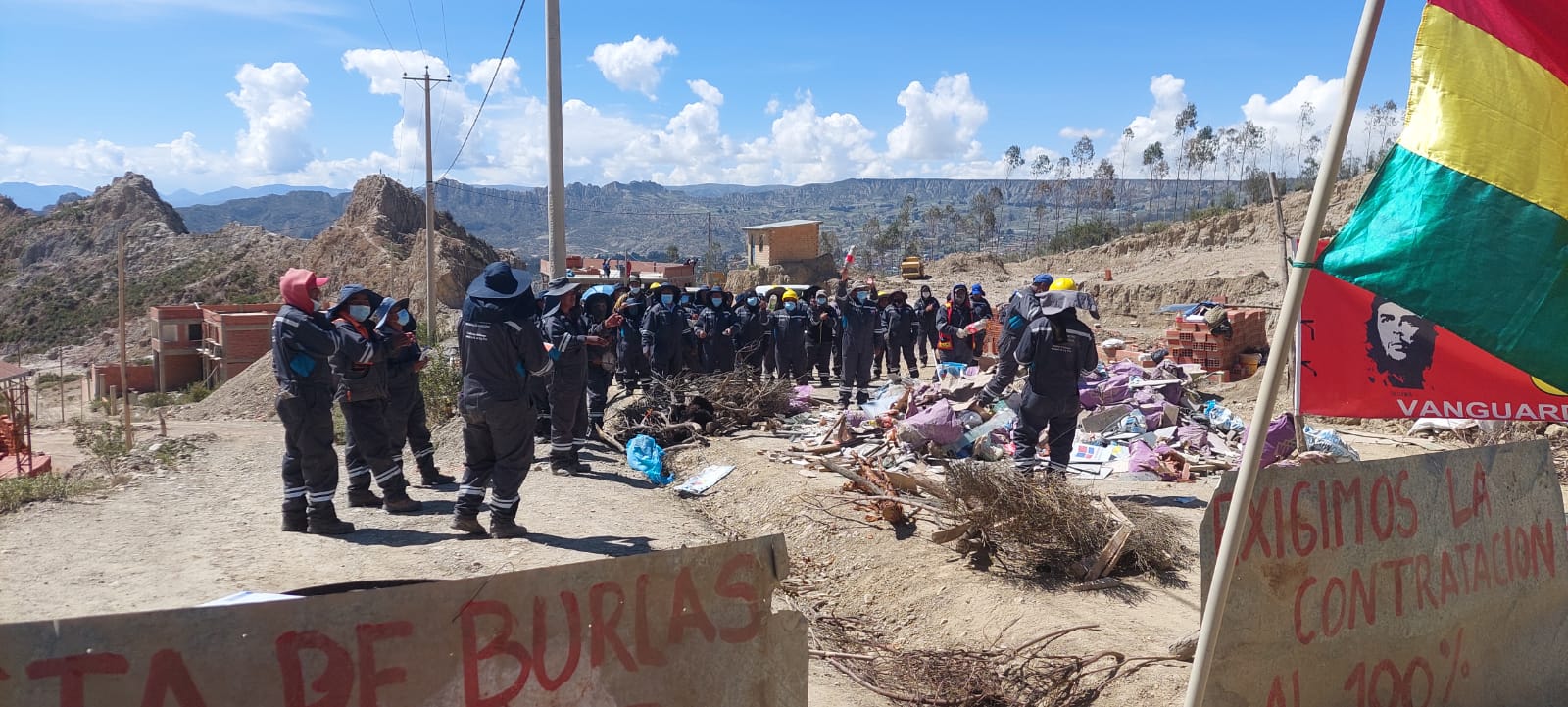 Trabajadores del centro de tratamiento de basura piden a la Alcaldía de La Paz renovación de sus contratos