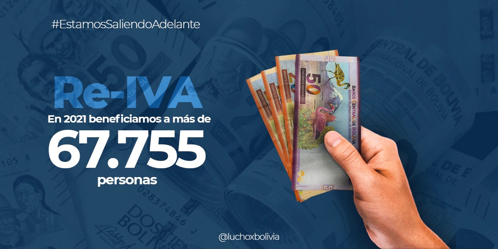 Presidente destaca que el Gobierno devolvió Bs 34 millones a beneficiarios del Re-IVA