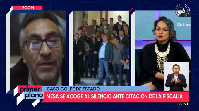 Torrico: Mesa se acoge al silencio en caso golpe de Estado porque cometió delitos y tiene las manos manchadas de sangre
