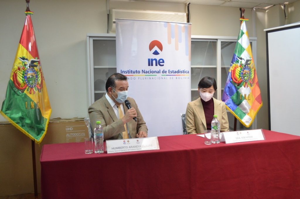 INE recibe equipos tecnológicos por $us 26.000 de la Dirección de Estadística de la República de Corea