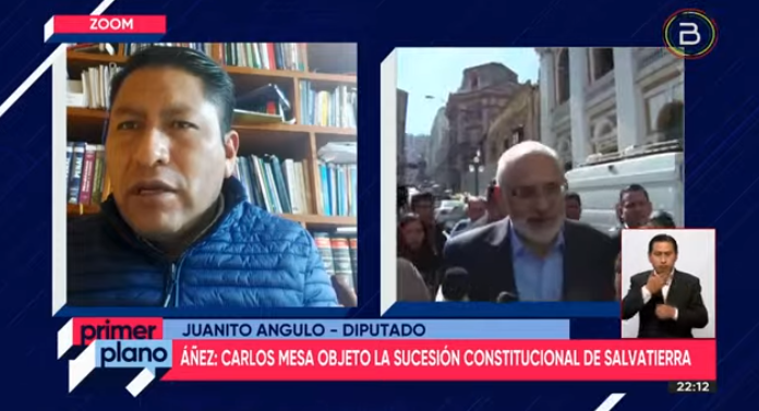 Diputado Angulo: Declaraciones de Áñez muestran que Mesa y Camacho fueron cómplices del golpe y deben ser investigados