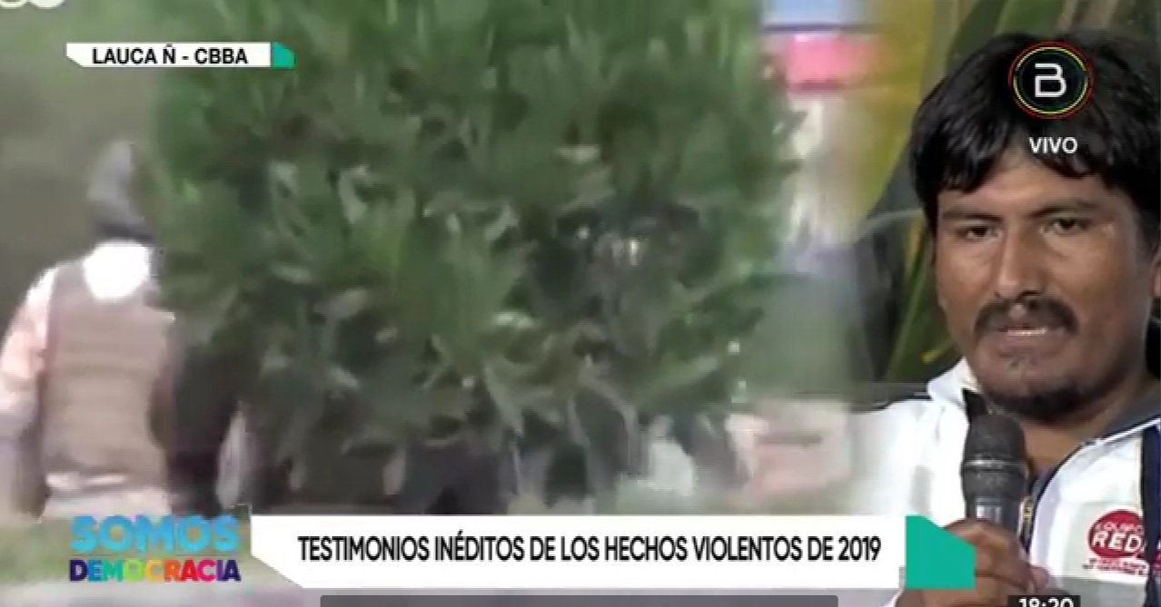 Víctima de Sacaba: “Los gases y las balas vinieron de arriba, de los helicópteros”