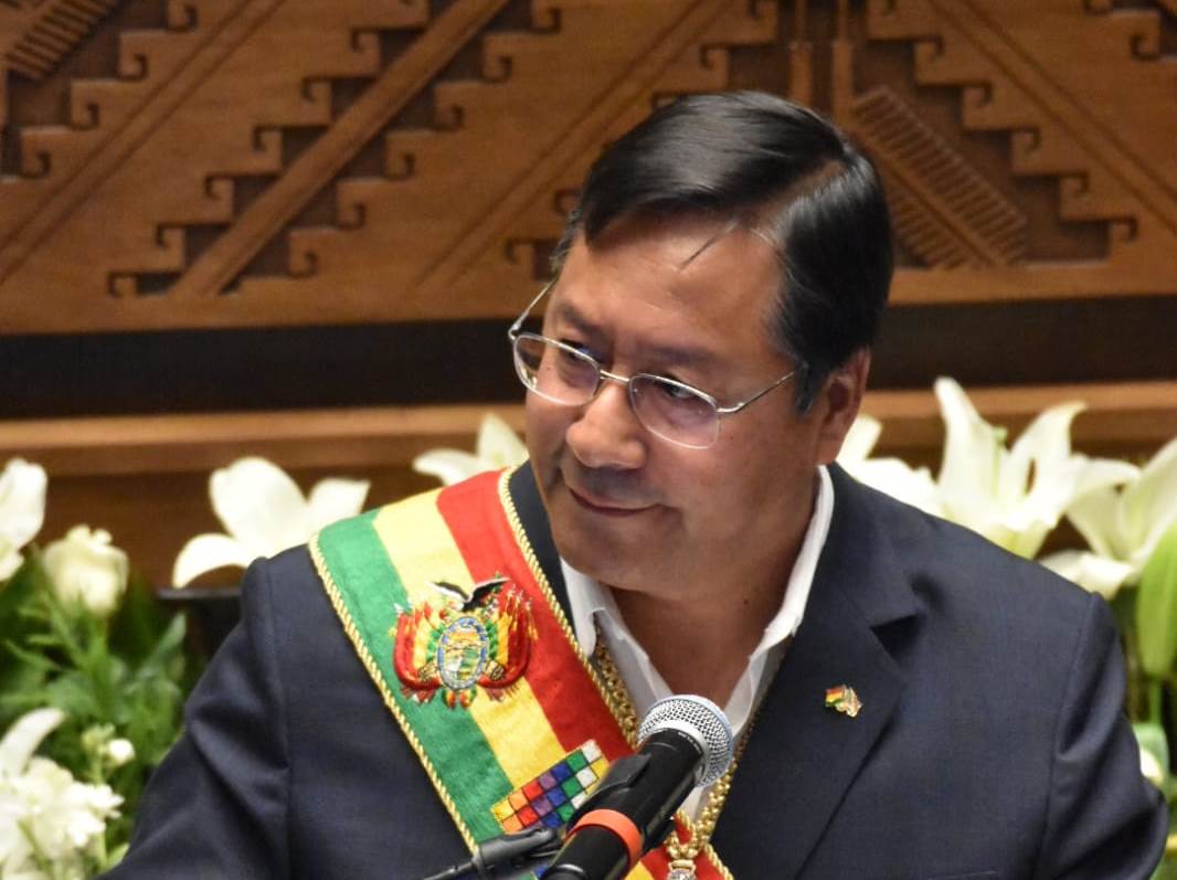 El informe del primer año de Gobierno de Luis Arce en 20 frases