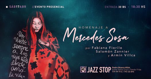 Fabiana Fiorilo, Salomón Zannier y Armin Villca brindarán concierto en homenaje a Mercedes Sosa en Cochabamba