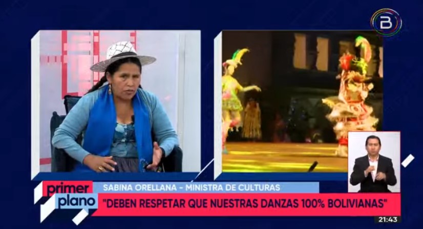 Ministra pide que polémica sobre danzas no afecte la hermandad entre los pueblos de Bolivia y Perú