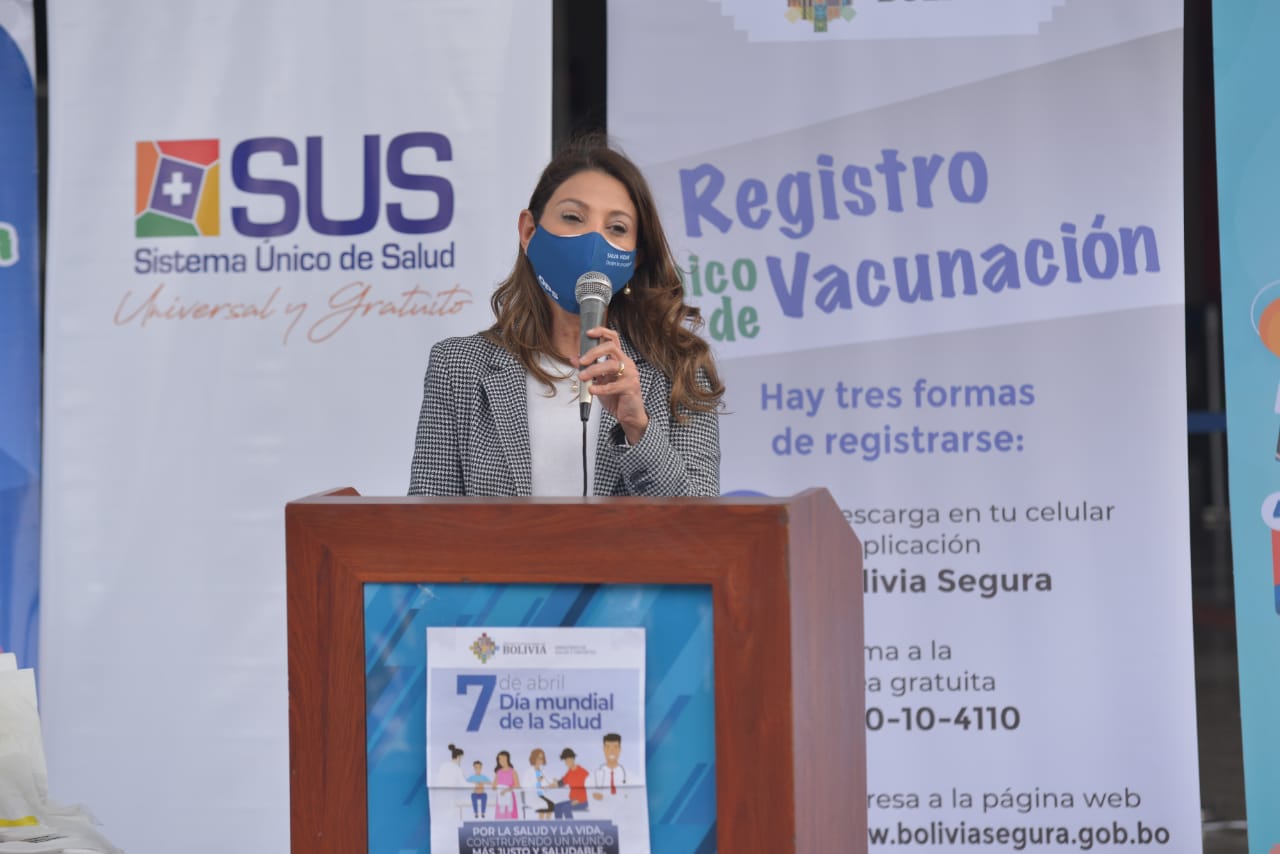 OPS/OMS felicita al Gobierno boliviano por logros en plan de vacunación anticovid