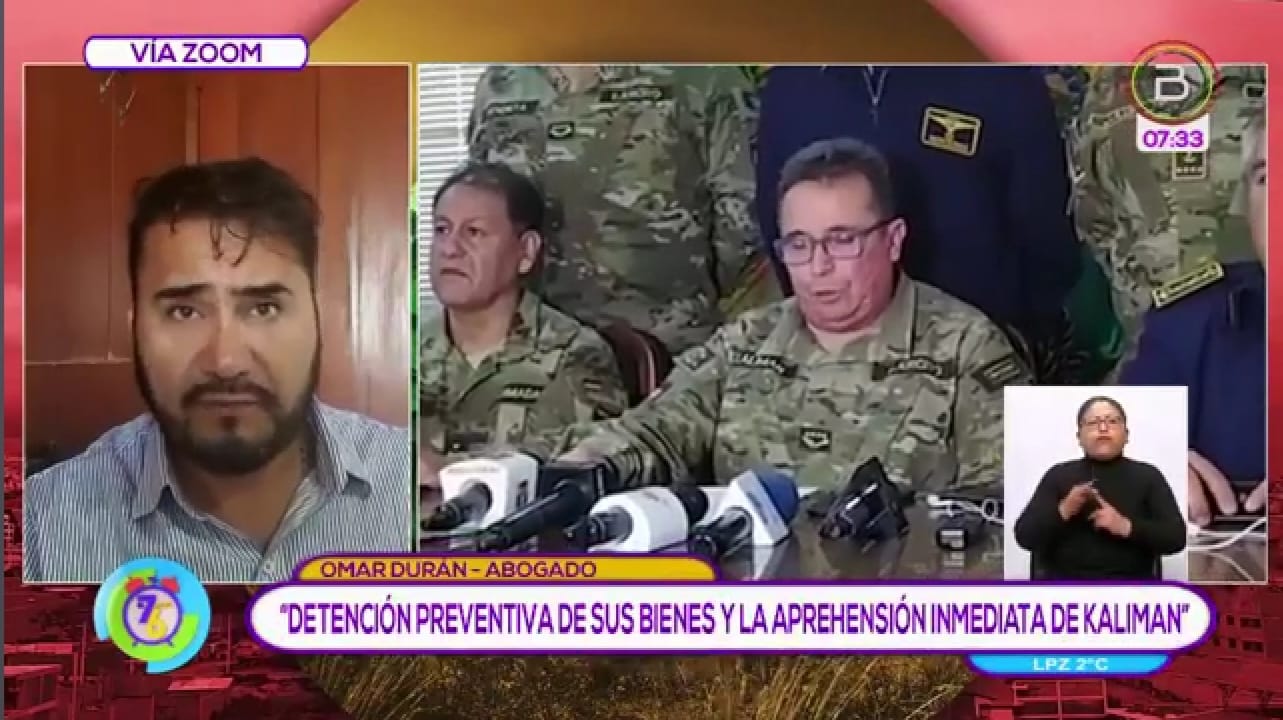 Abogado Omar Durán presume que Williams Kaliman fue espía de Estados Unidos