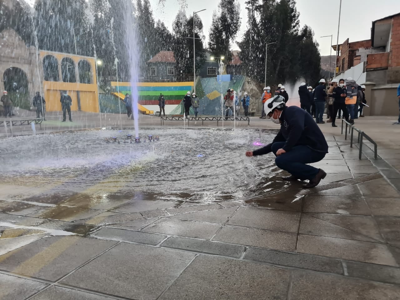 Construcción del Parque de las Culturas de La Paz tiene más de 99% de avance y hacen pruebas de equipos para entrega en julio