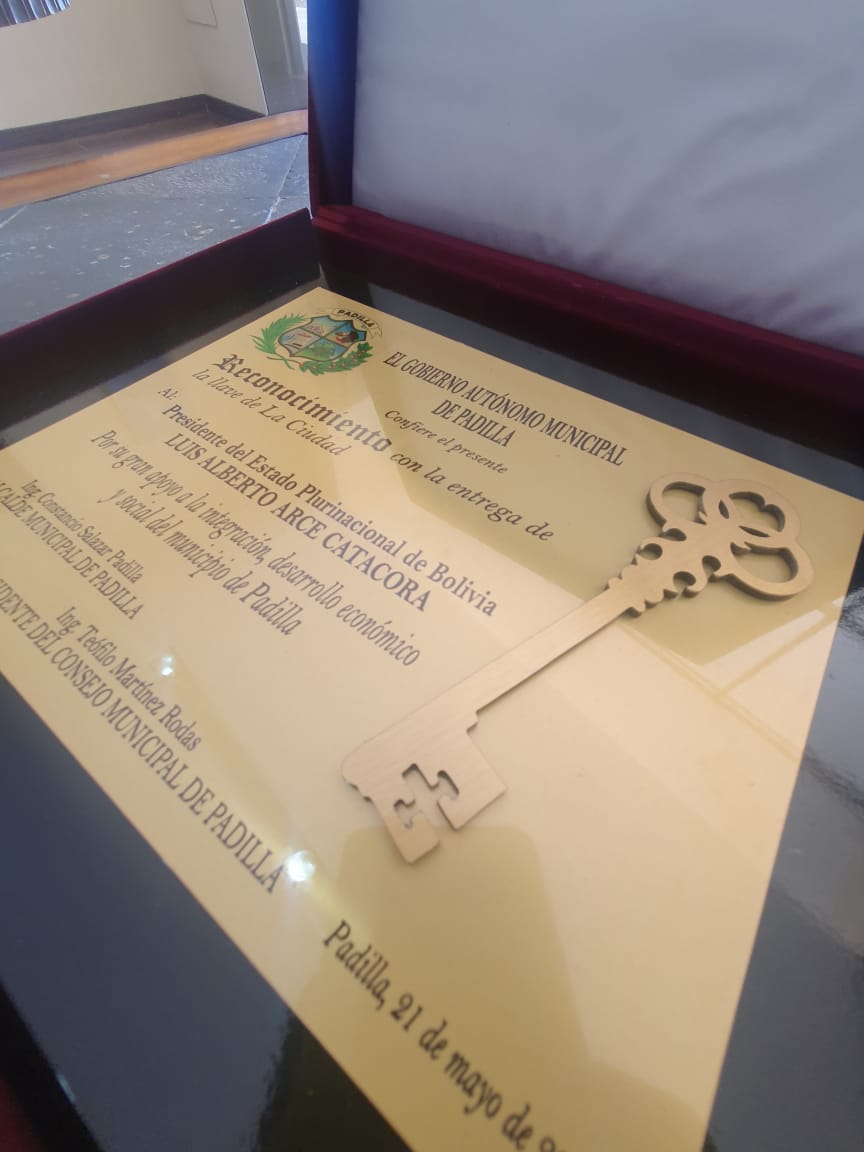 Presidente agradece a Chuquisaca por el recibimiento brindado durante la entrega de varias obras