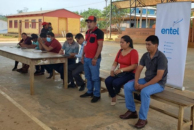 Entel renueva servicios de telecomunicación en la comunidad pandina de Espíritu