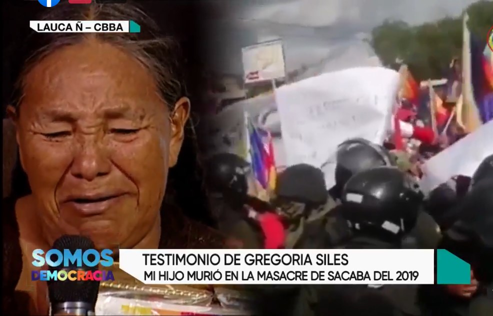 Gregoria Siles, madre de joven muerto por bala en 2019: “Yo pido justicia, que entren a la cárcel los asesinos y los autores”