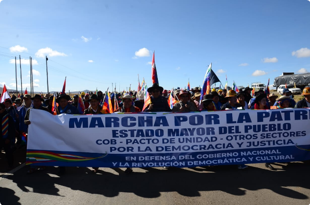 Evo Morales: La “Marcha por la Patria” no perseguía una reivindicación sectorial, sino nacional