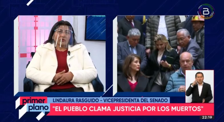 Vicepresidenta del Senado pide investigar a los actores e impulsores del régimen de facto de 2019