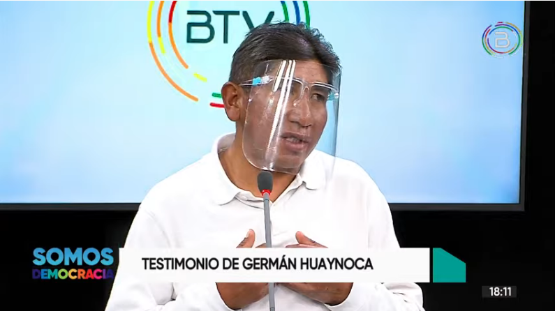 Germán Huanca, otra víctima de 2019: “Los golpes que me dieron los policías durante mi detención, me dejaron discapacitado”