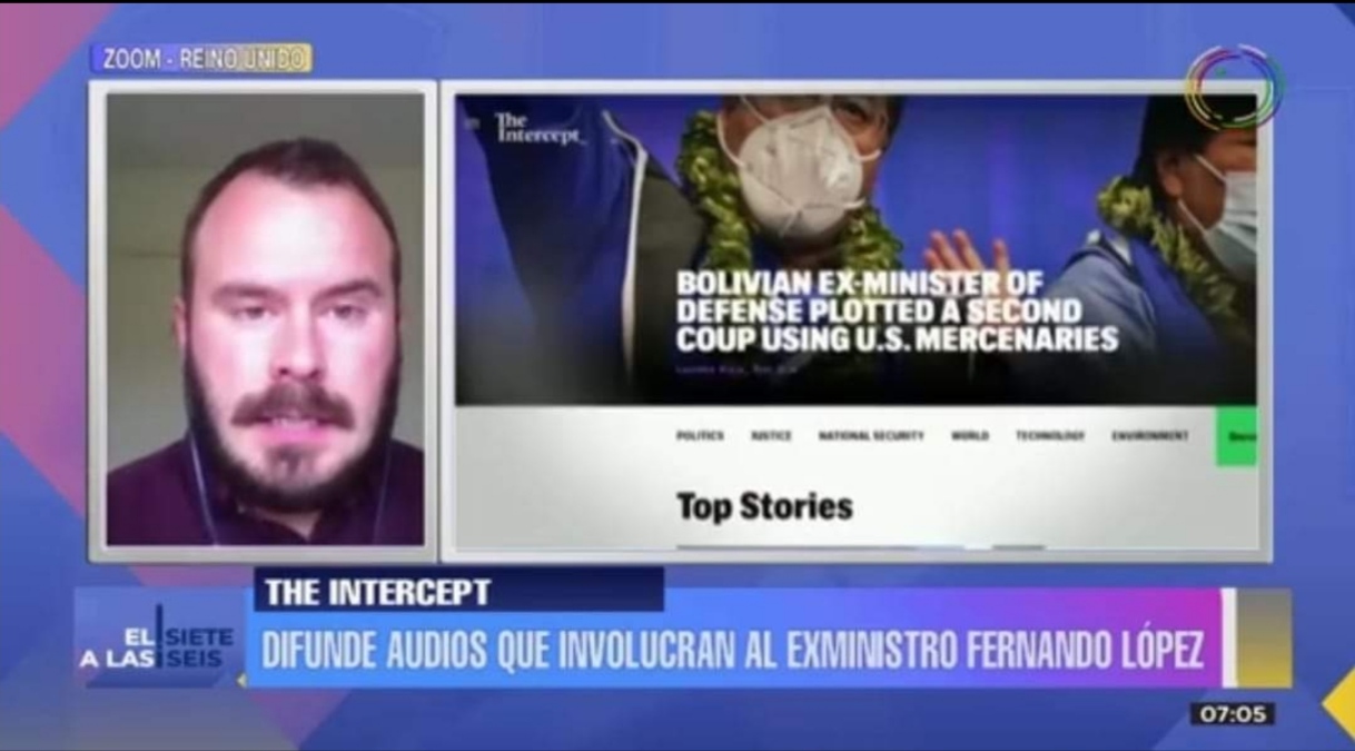 Periodista de The Intercept revela que varios funcionarios del gobierno de facto estaban de acuerdo con el golpe a Arce