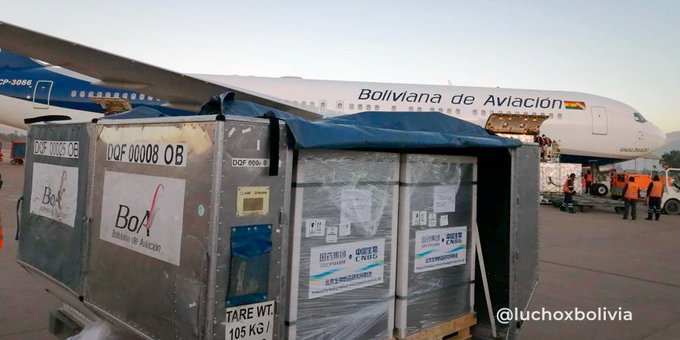 Bolivia recibió hasta el momento más de 7,5 millones de dosis de vacunas para el plan de inmunización masiva