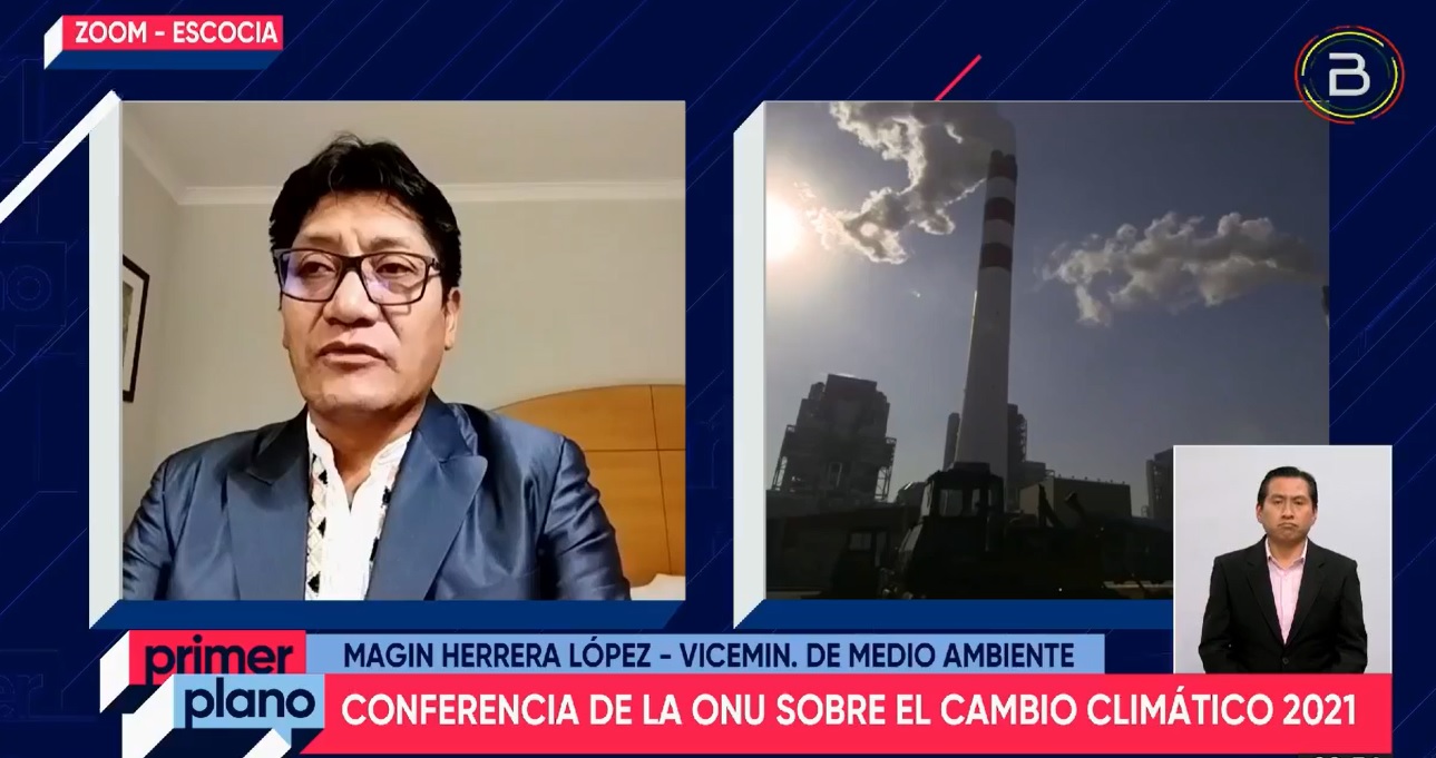 Viceministro: Bolivia expresa en la COP26 su rechazo a la mercantilización de la Madre Tierra