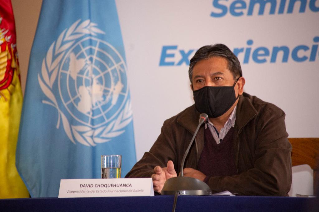 Vicepresidente Choquehuanca: Desde Bolivia podemos mostrar que es posible construir la unidad