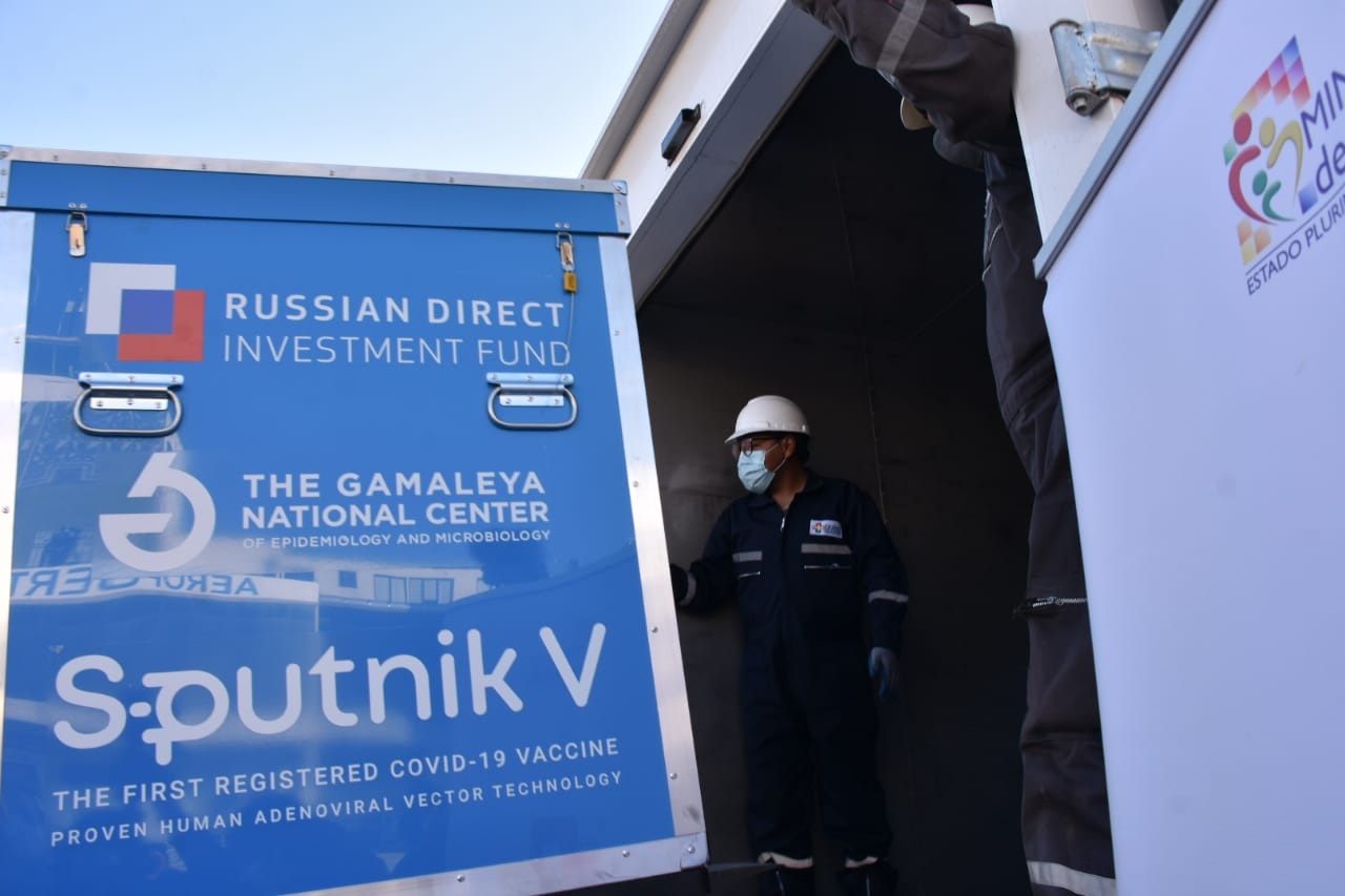 Blanco: Llegada de vacunas Sputnik V refleja la buena relación entre Bolivia y Rusia