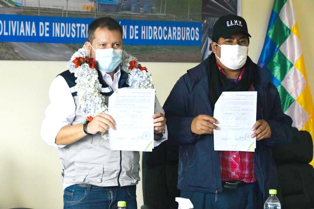 Empresa Boliviana de Industrialización de Hidrocarburos proveerá tuberías al municipio de Mecapaca