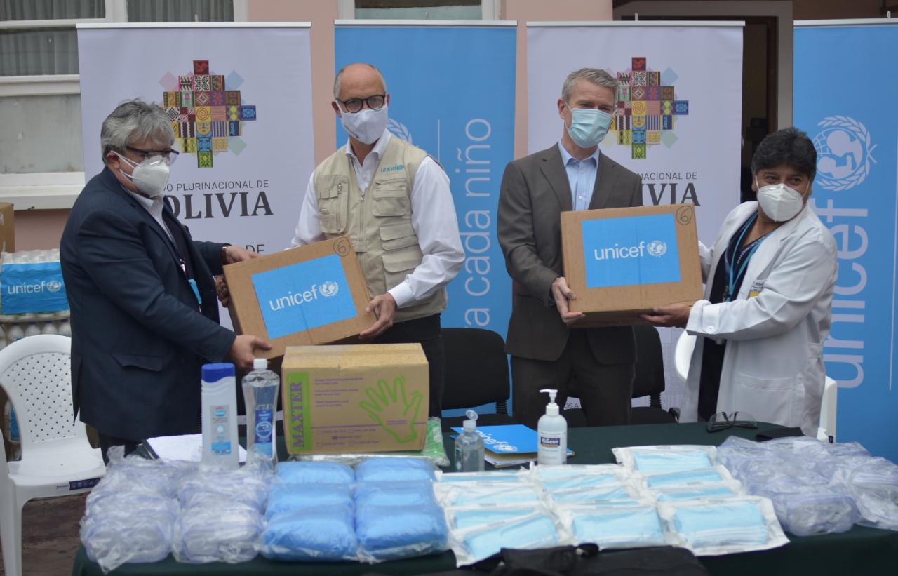 Unicef dona pruebas y suministros de bioseguridad para pueblos indígenas, maternológicos y centros médicos