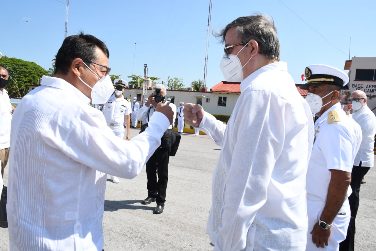 Presidente Arce visita sitio arqueológico de cultura maya en el Valle de Edzná de México