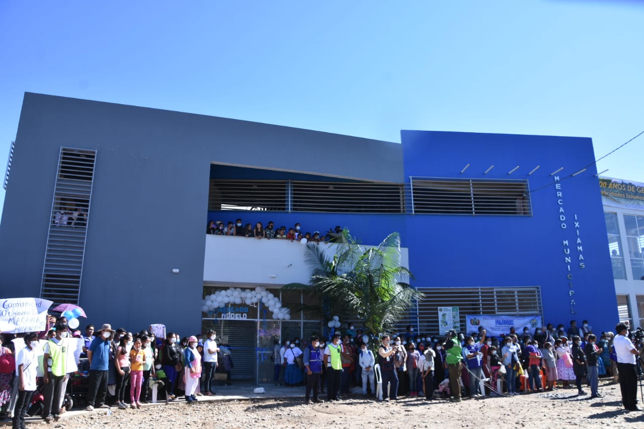 Presidente entrega Mercado Municipal de Ixiamas con un costo de Bs 5,5 millones en homenaje a las fiestas julianas