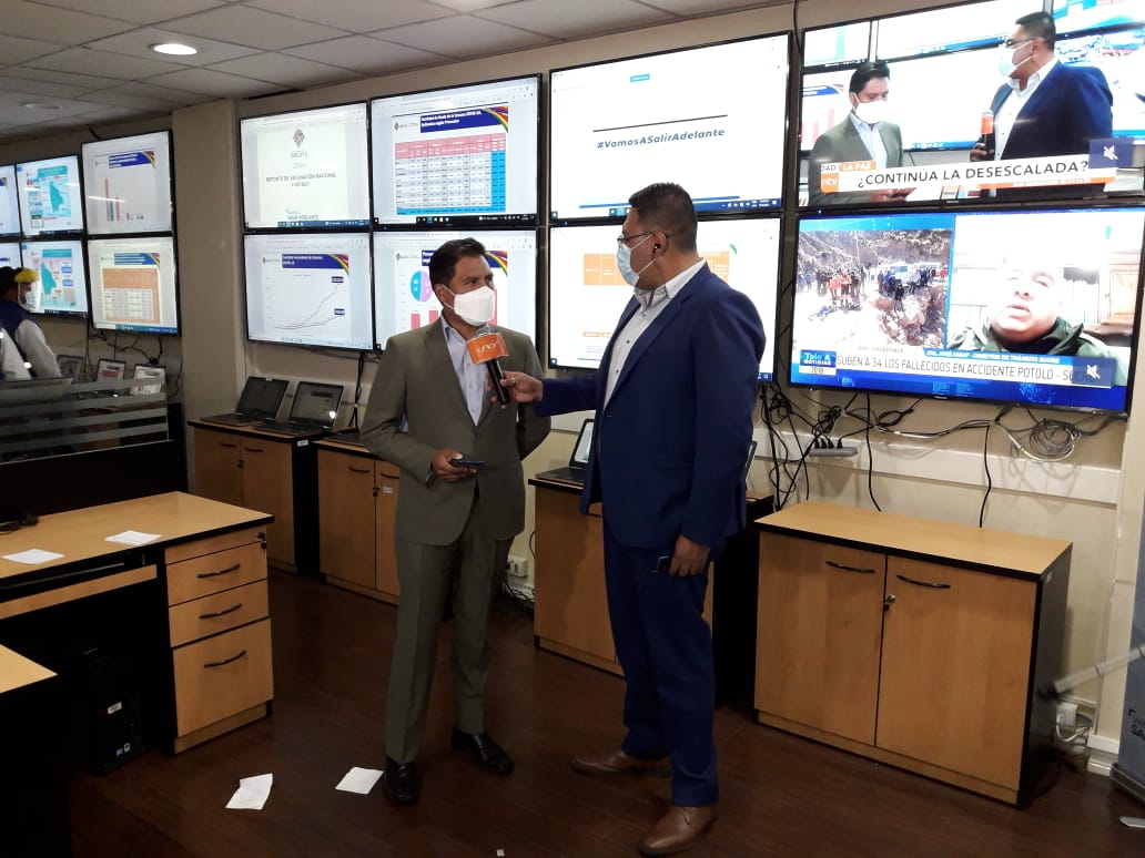 Salud reporta descenso de casos COVID-19 en casi todos los departamentos de Bolivia