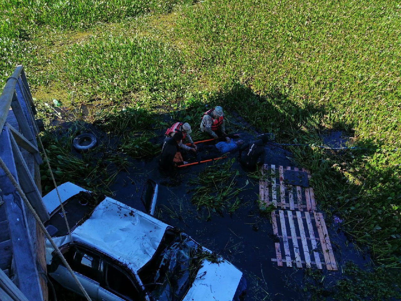 Armada Boliviana rescata a dos personas sin vida en Puerto Suárez